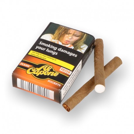 Cigarillas Al Capone Pockets Filter Flame(Cognac)