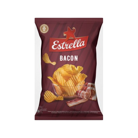 Čipsi Estrella,Bekona 180g