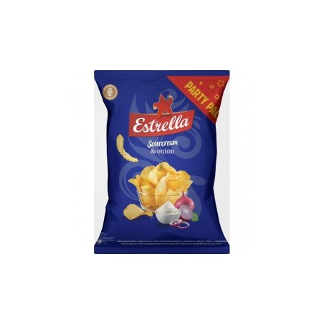 Čipsi Estrella,Krējuma un Sīpolu 180g