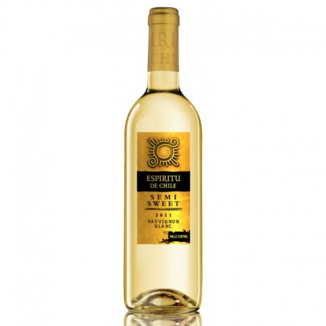 Vīns Espiritu De Chile Sauvignon Blanc Semi-Sweet 12  0.75 L